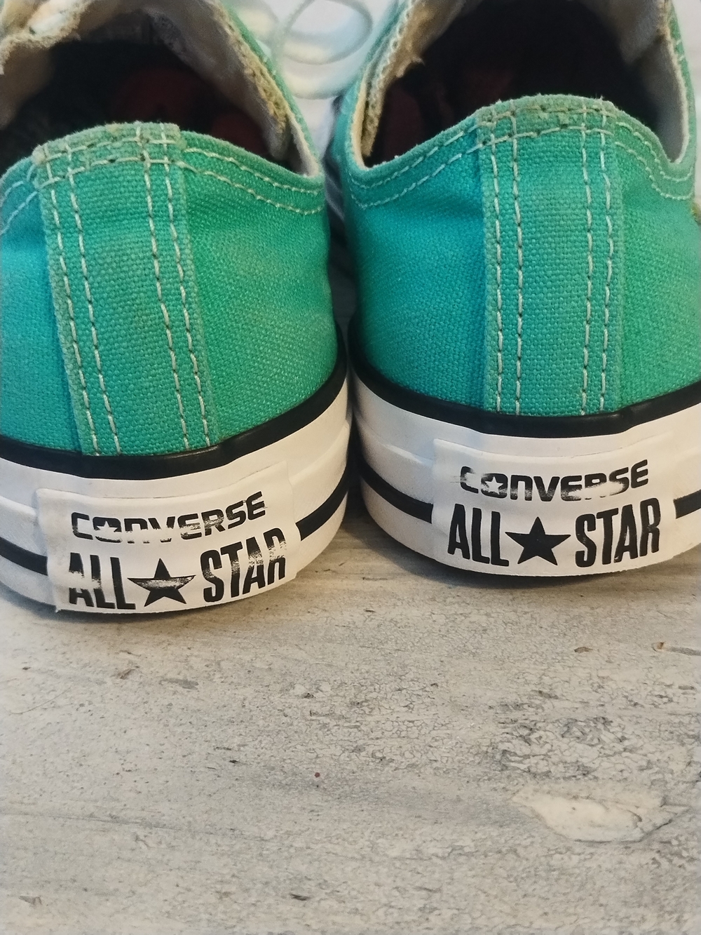 Vintage Converse Unisex CT All Star 155737F Teal Green Sneakers w 7/ mens 5 - Picture 5 of 14